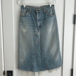 Vintage Levi’s orange tag midi skirt